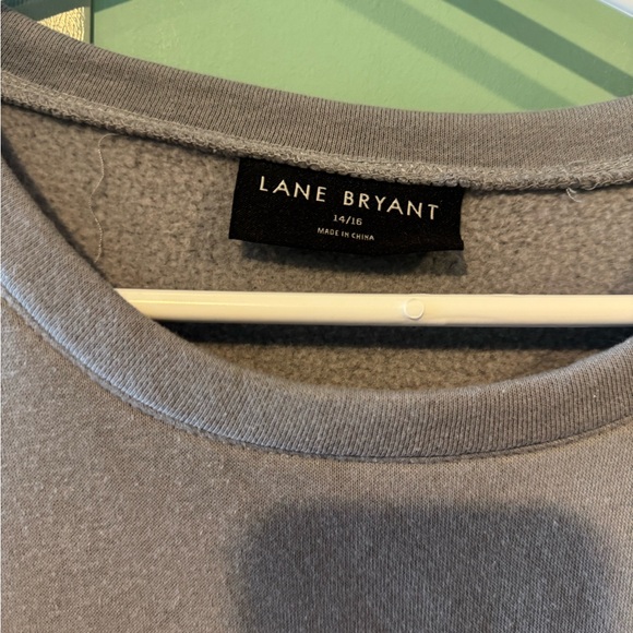 Lane Bryant Gray Casual Crewneck with Star details sz 14/16 - Picture 7 of 8